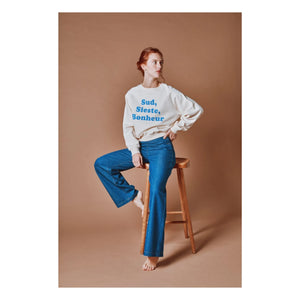 Emile et Ida - Sweatshirt mit Aufdruck aus Bio-Baumwolle | Creme