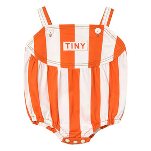 Tinycottons - Gestreifter Twill-Overall | Rot