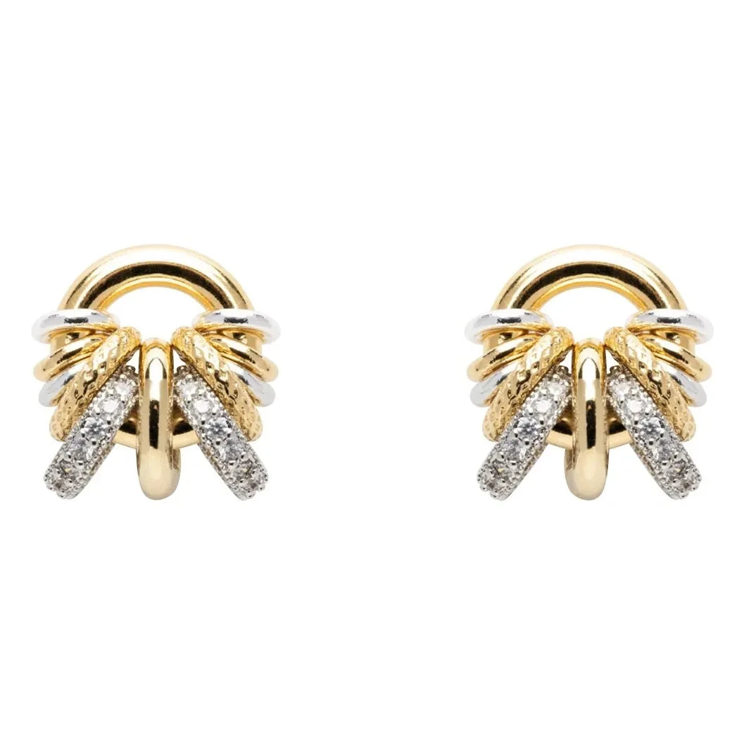 Sigal – Donut Baby Glänzende Ohrringe | Gold/Silber