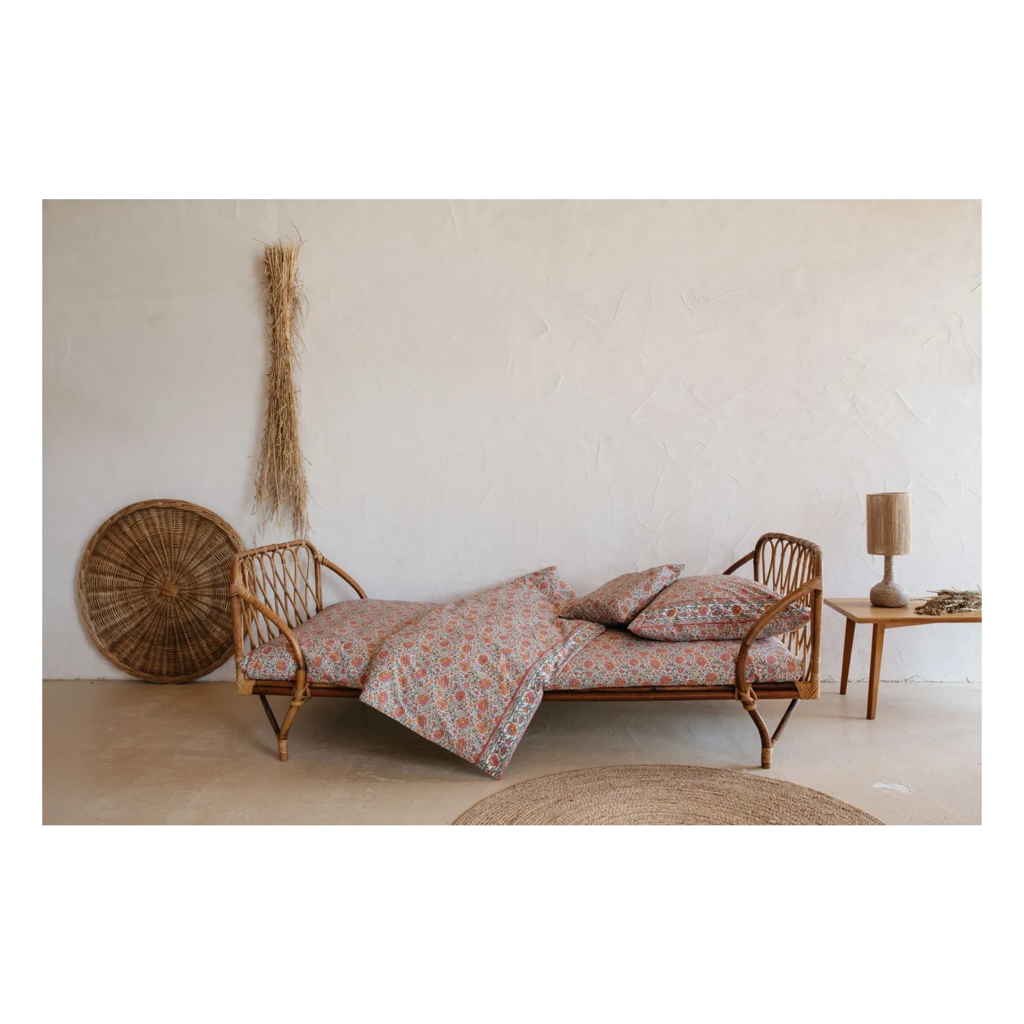 Louise Misha - Nicole Bio-Baumwoll-Spannbetttuch | Orange