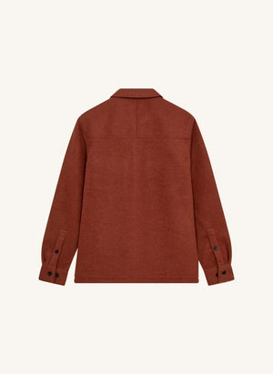 Anerkjendt - Akoscar Woll Overshirt | Terracotta