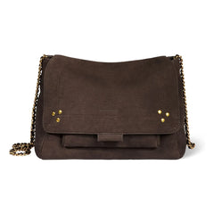 Jérôme Dreyfuss - Lulu M Taurillon Croco Tasche mit Muster | Braun