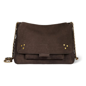 Jérôme Dreyfuss - Lulu M Taurillon Croco Tasche mit Muster | Braun