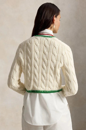Polo Ralph Lauren Kadın Pamuk COTTON-SWEATER-CARDIGAN Yelek