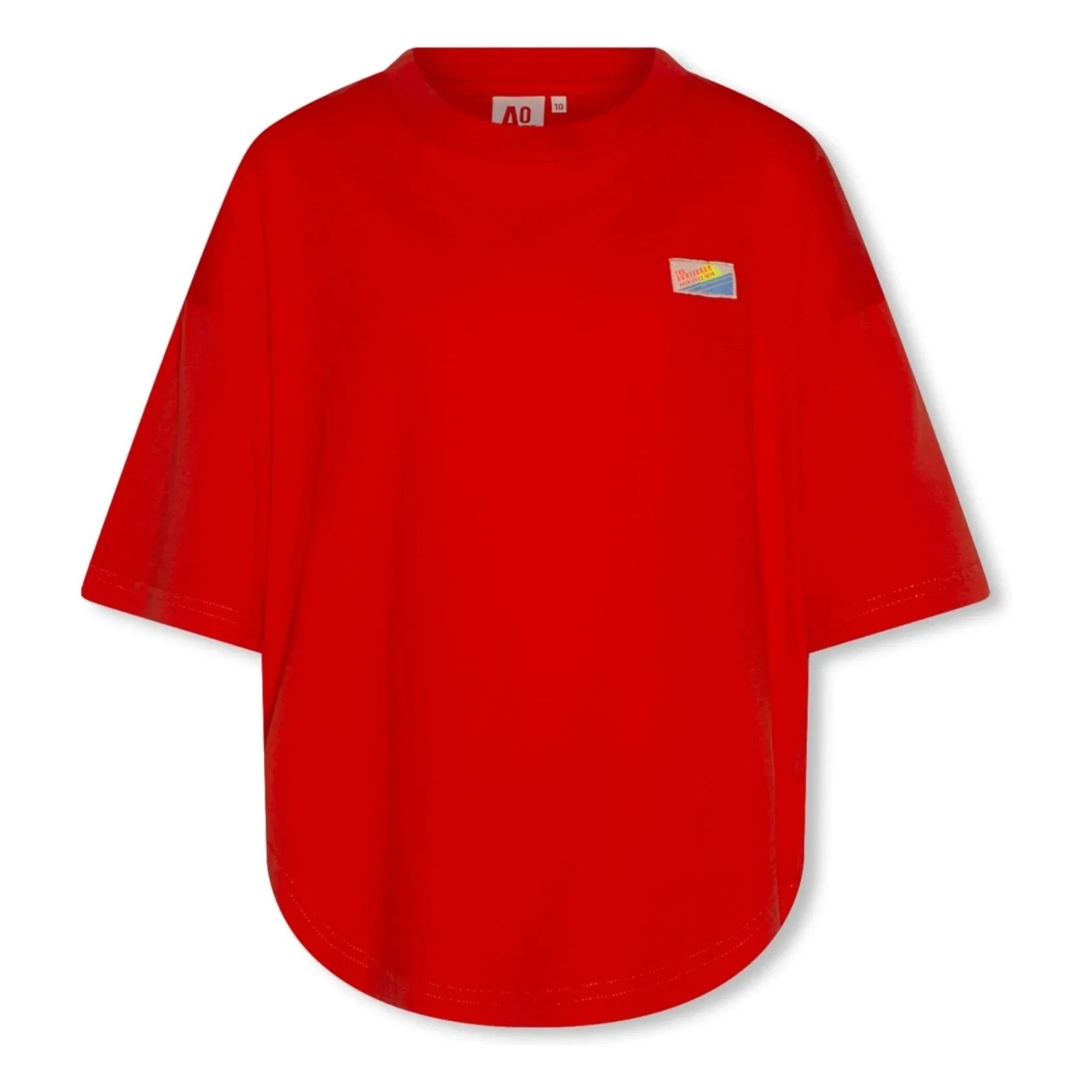 AO76 - Oversize T-Shirt True Sunseeker Recycelte Baumwolle | Rot
