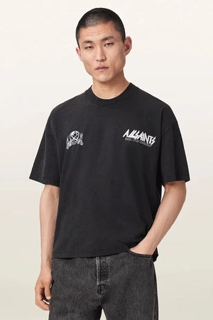 AllSaints erkek pamuklu tişört CHROMIUM