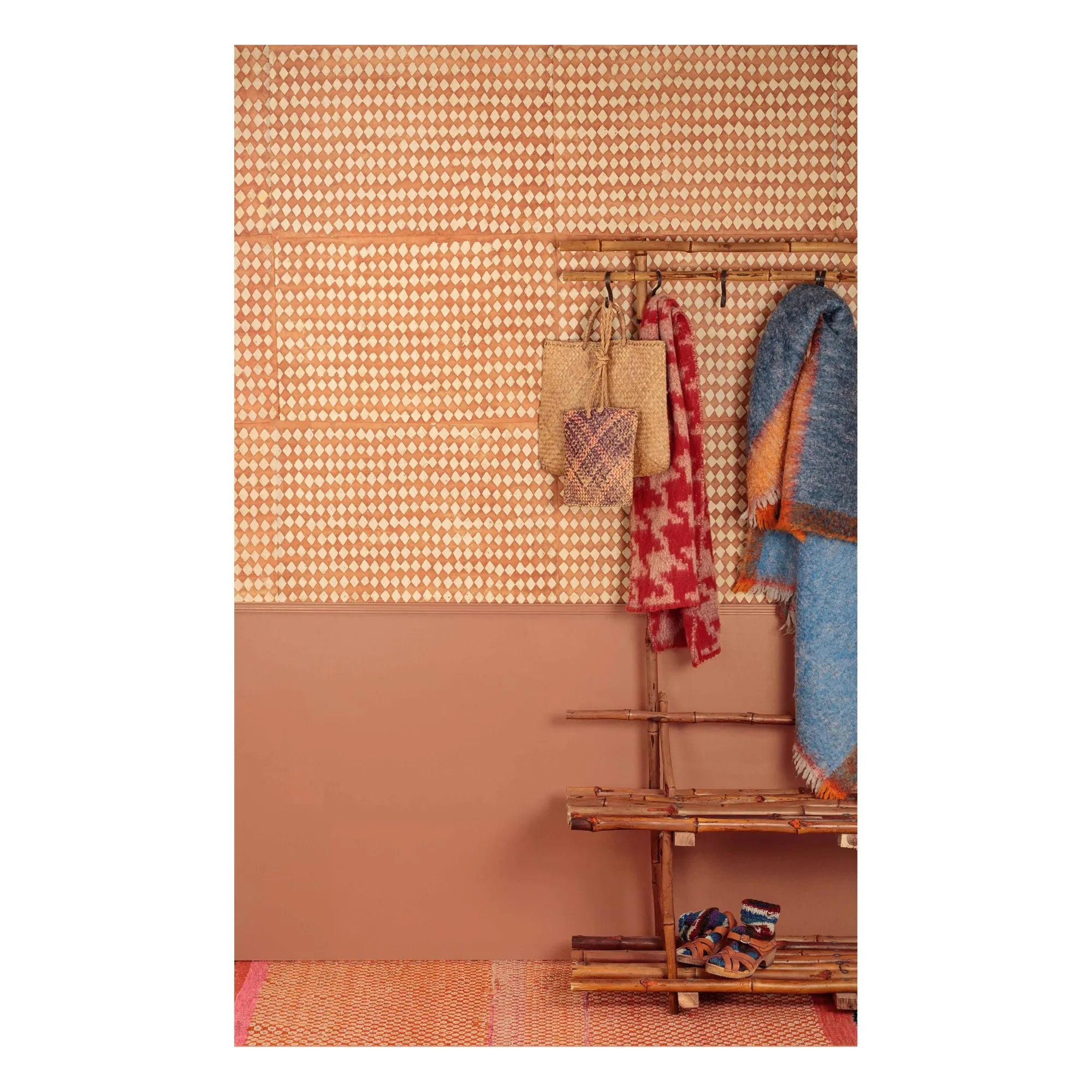 Le Monde Sauvage - Elmas Tapete - 12 Blatt Set | Rostbraun