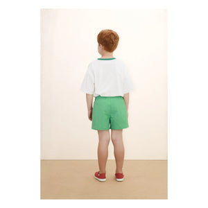 Tinycottons - Giverny Bio-Baumwoll Kontrast T-Shirt | Weiß