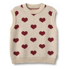 Weizen - Gaby Jacquard Merinowolle Pullover | Beige