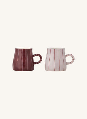Bloomingville - Shirly Steinzeug Tassen - 2er Set