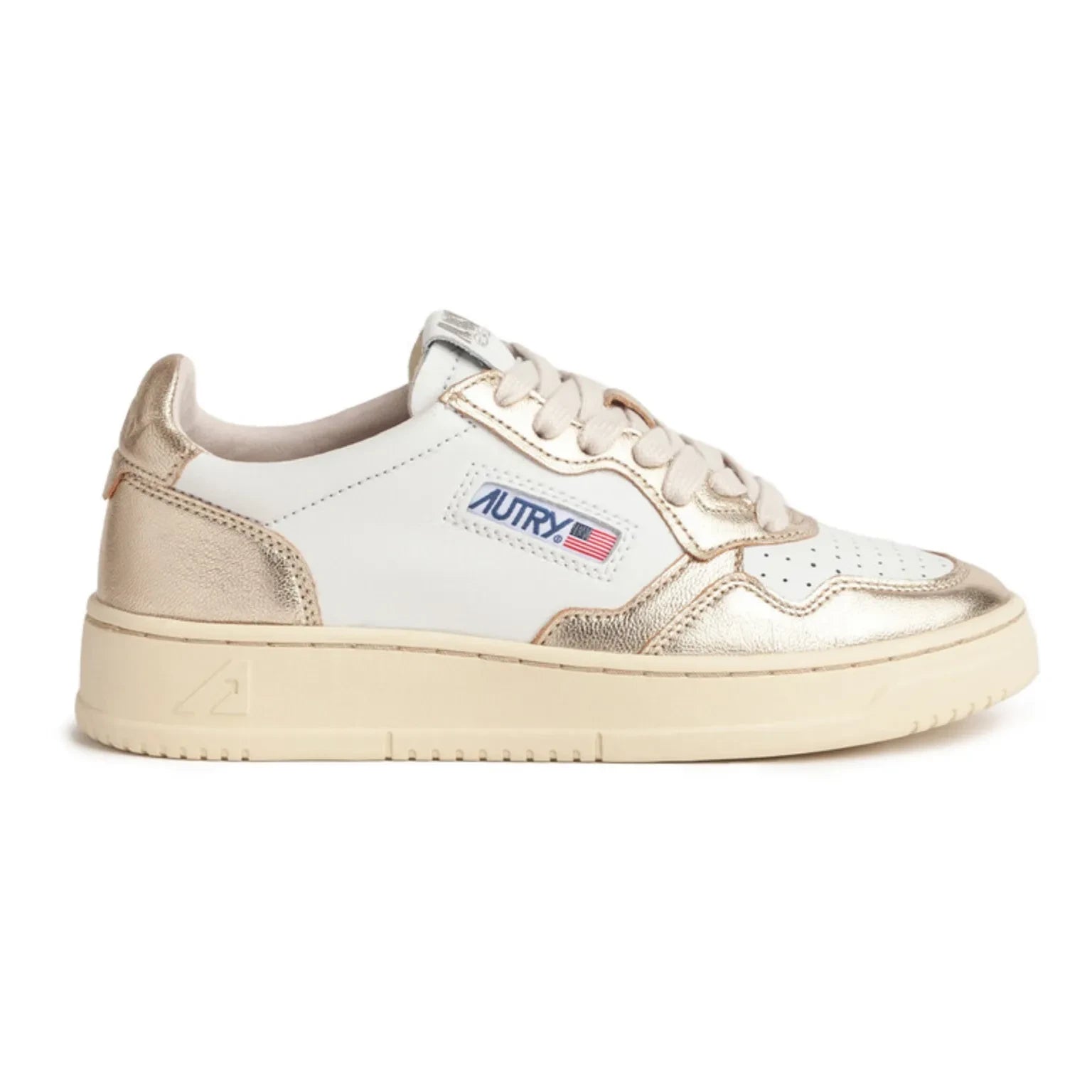 Autry - Medalist Low Bicolour Sneakers | Champagner