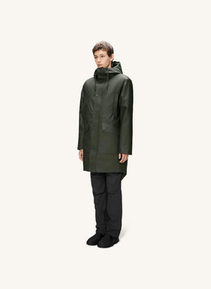 Rains - Langer Parka Nome W3T3 | Dunkelgrün