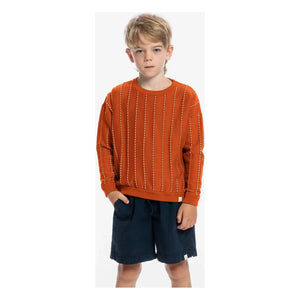 Matona - Gestreifter Bio-Baumwollpullover | Dunkelblau