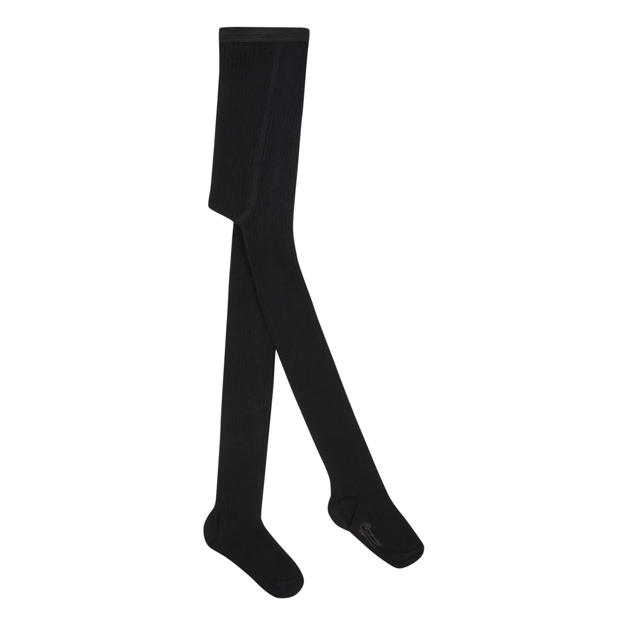 Bonpoint - Gerippte Strumpfhose | Schwarz