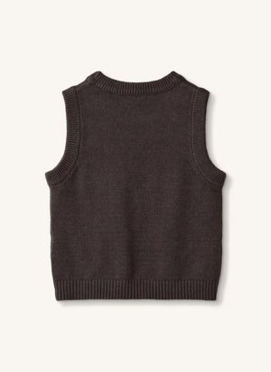 Fliink - Benna Eiche Ärmelloser Pullover | Braun