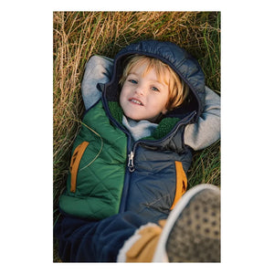 Liewood - Diana Sherpa-Ärmellose Jacke, hergestellt aus recycelten Fasern | Nachtblau