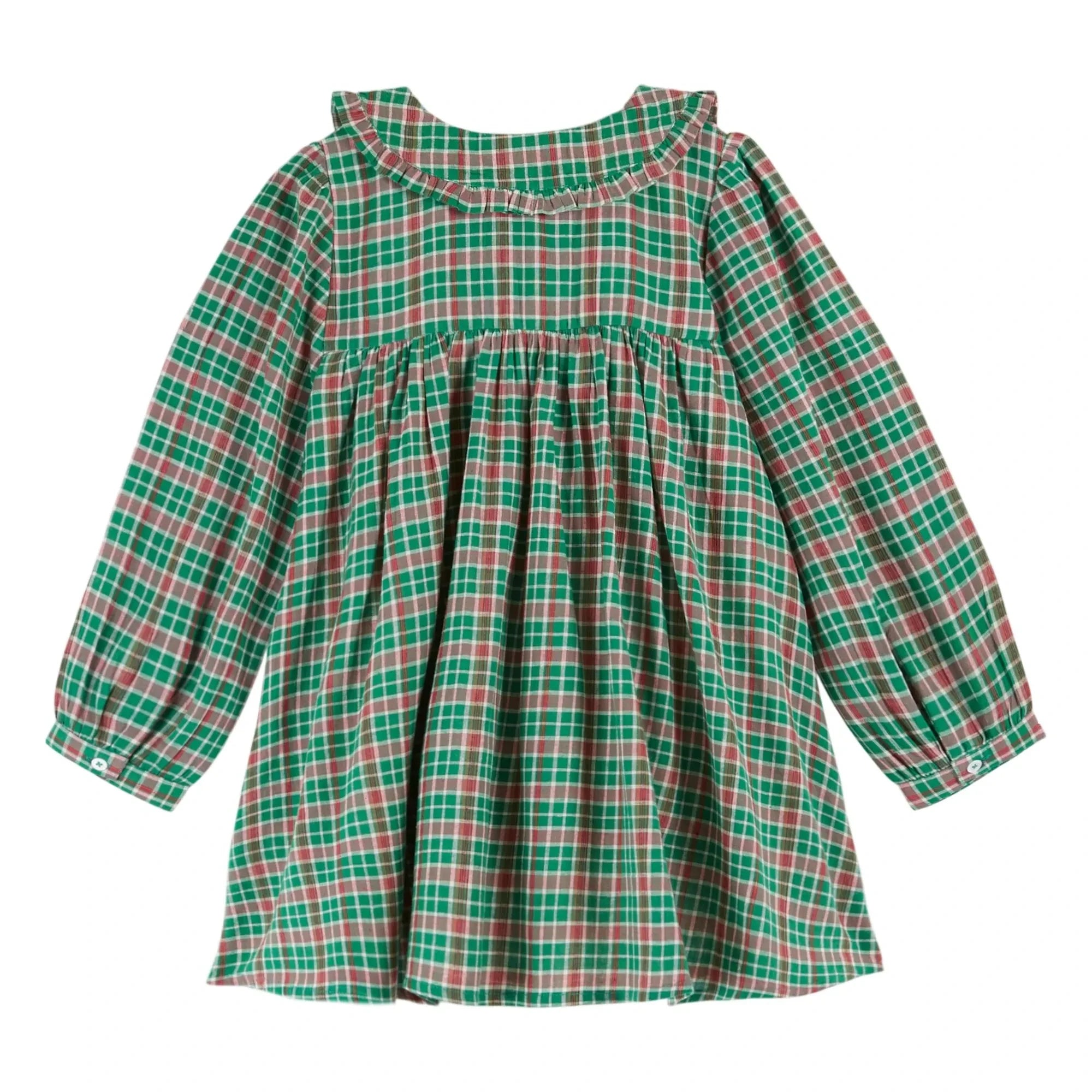 Emile et Ida - Kleid Carreaux | Grün
