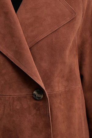 Weekend Max Mara kısa kadın süet SOSPIRO