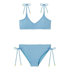 Lison Paris - Bahamas Metallic 2-teiliger Badeanzug | Hellblau