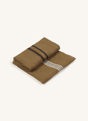 Libeco - Gestreifte Tischserviette | Beige