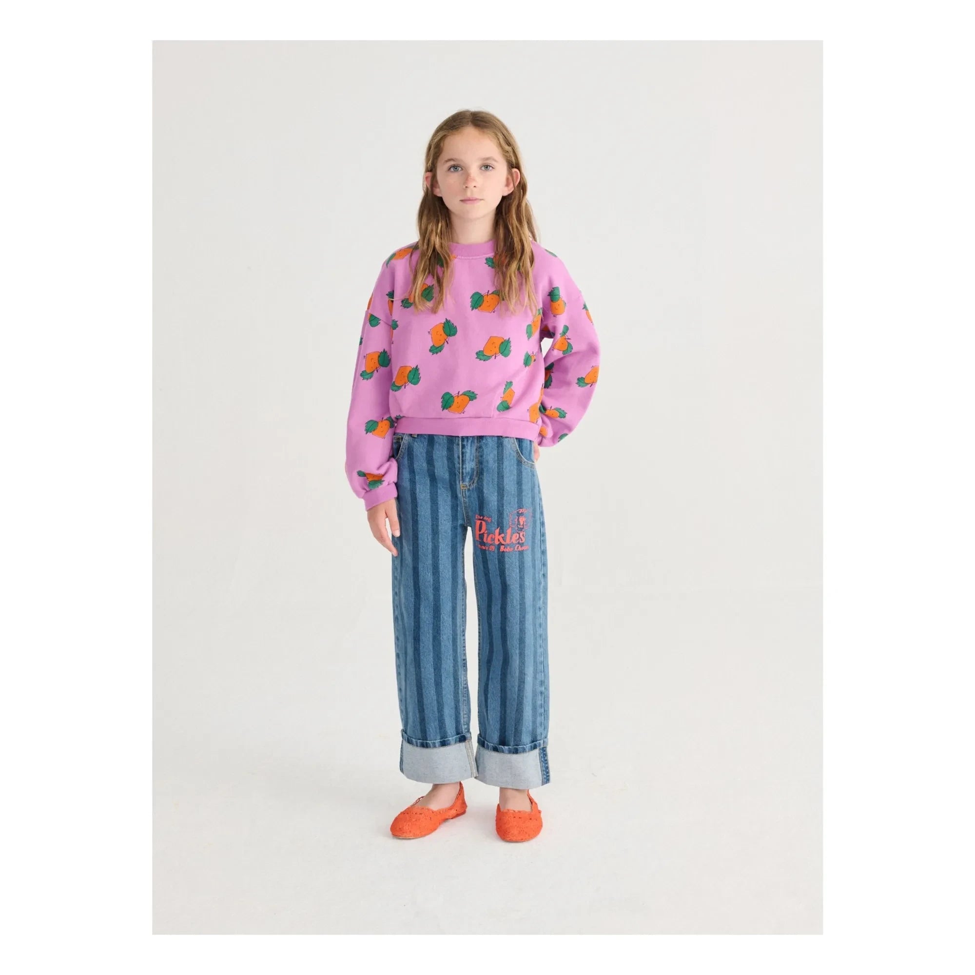 Bobo Choses - Lila Bio-Baumwolle Sweat Crop