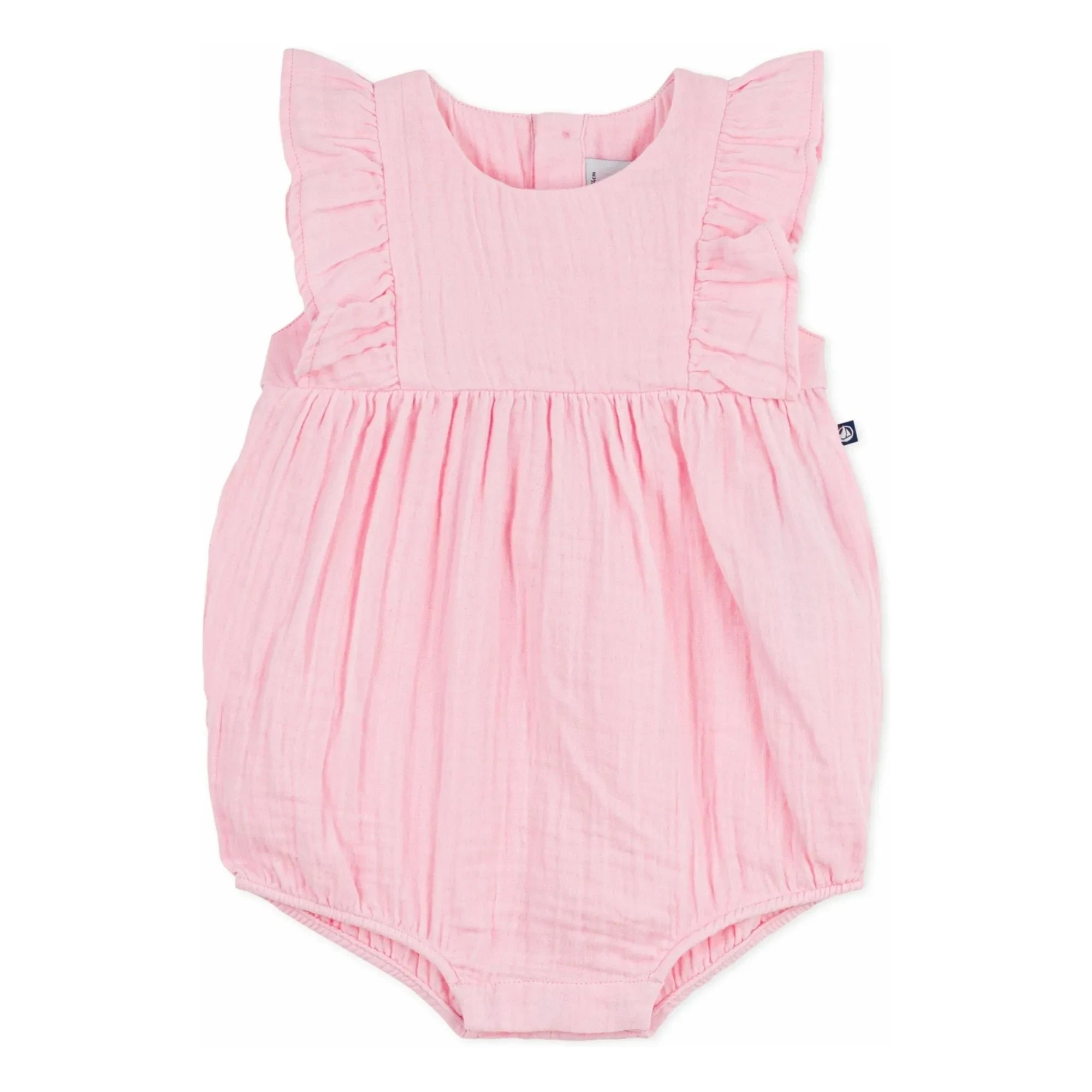 Petit Bateau - Einteiler aus Bio-Baumwoll-Musselin | Rosa