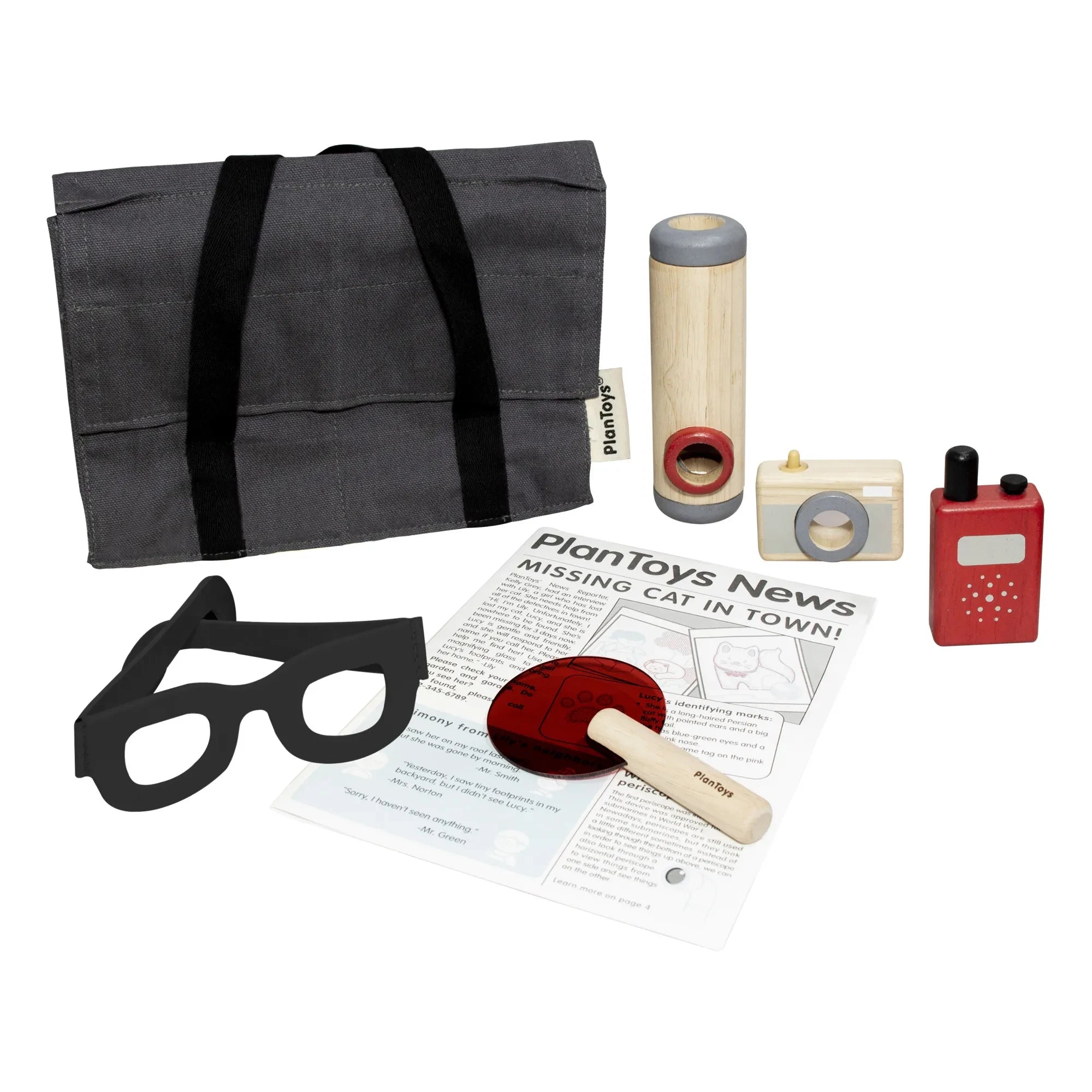 Plan Toys - Detektivtasche mit Zubehör