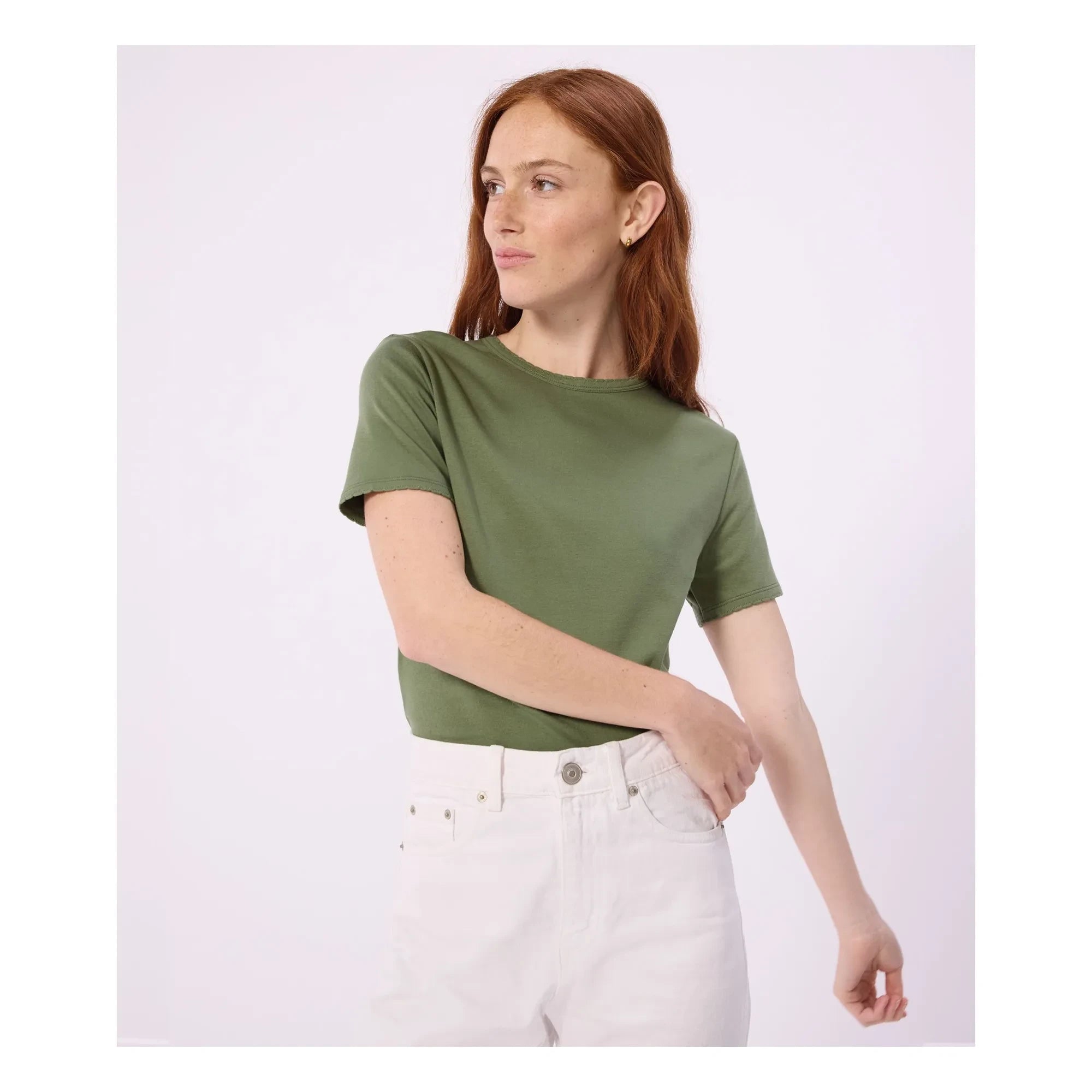 Petit Bateau - Kultiges T-Shirt aus Bio-Baumwolle | Khaki