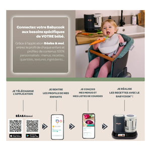 Béaba - BabyCook Smarte Küchenmaschine | Anthrazit