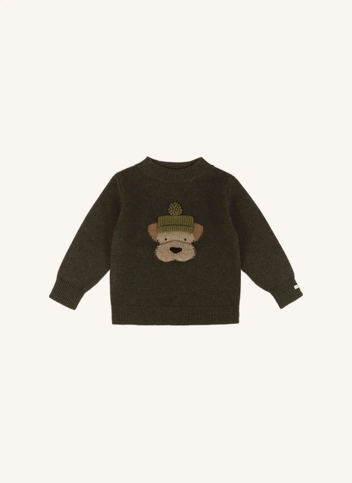Donsje - Denn Dog Merino-Wollpullover | Dunkelgrün