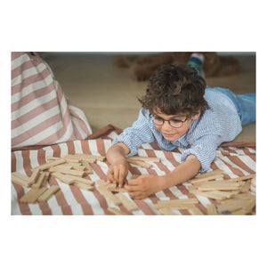 Play and Go - Noomad Tasche / Spielmatte - Gestreift | Senfgelb
