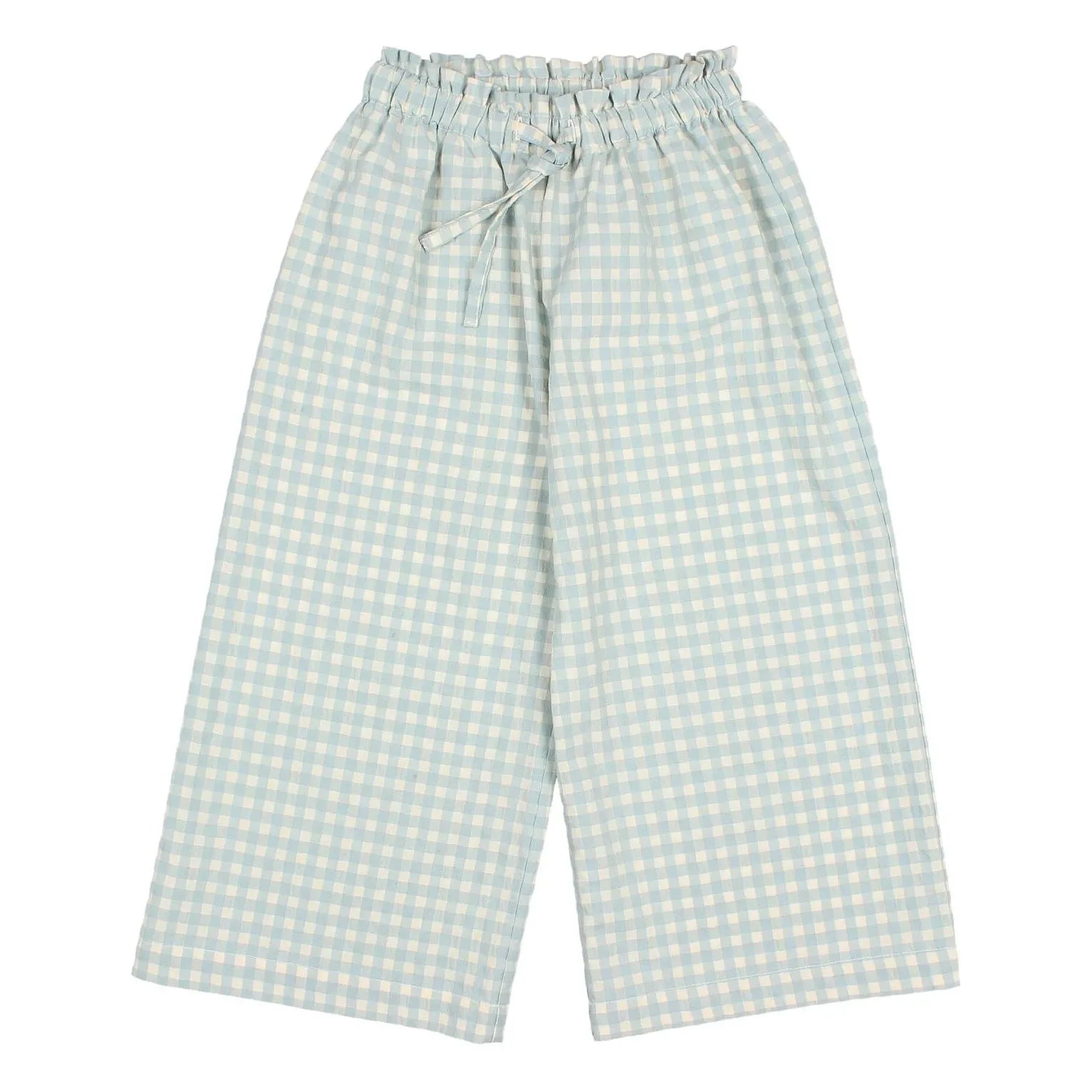 Búho - Vichy Seersucker Hose | Aqua