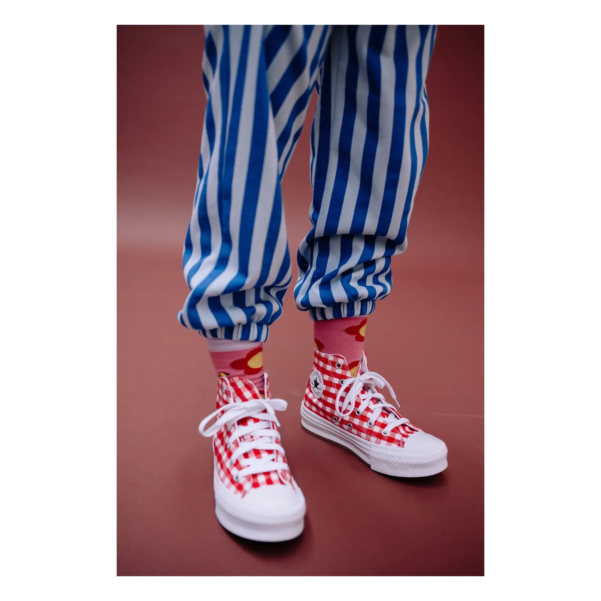Sticky Lemon - Blüten-Socken | Staubiges Rosa