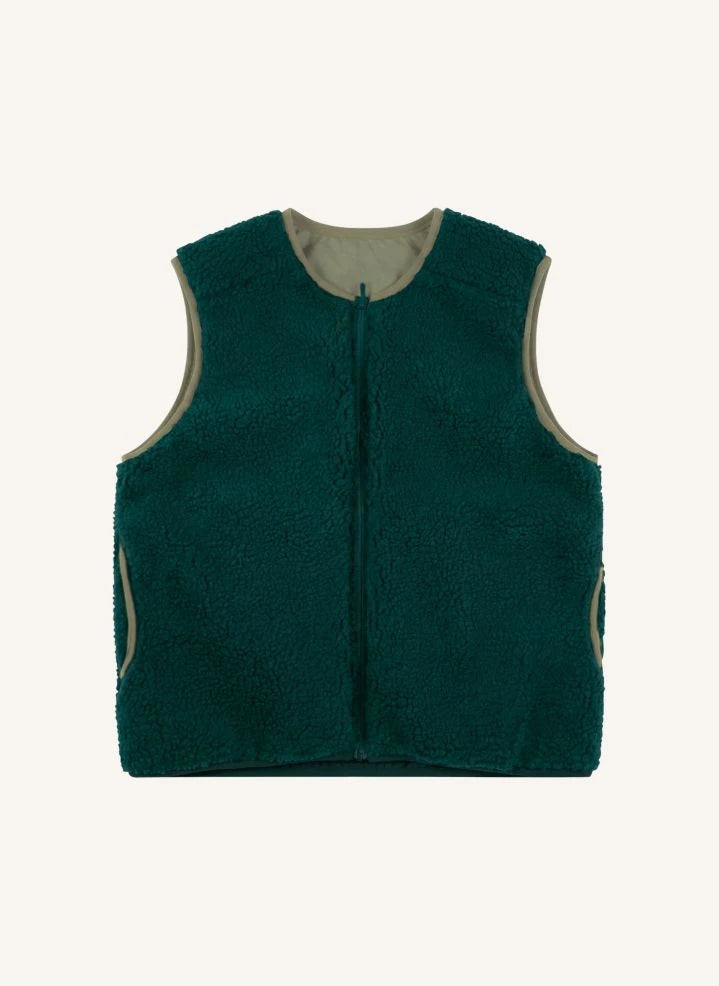 Finger in the nose - Peasy Sherpa Ärmellose Jacke | Grün