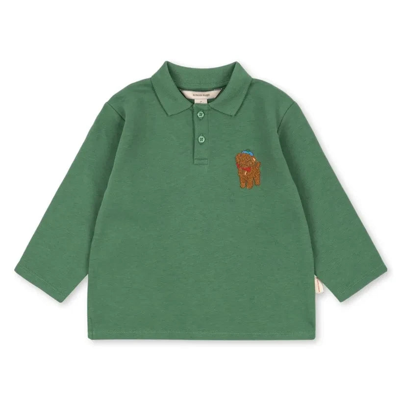 Konges Sløjd - Bio-Baumwolle "Spotty" Puppy Polo-T-Shirt | Grün