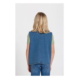 Hundred Pieces - Mara Cheval Kolsuz Denim Ceket | Mavi