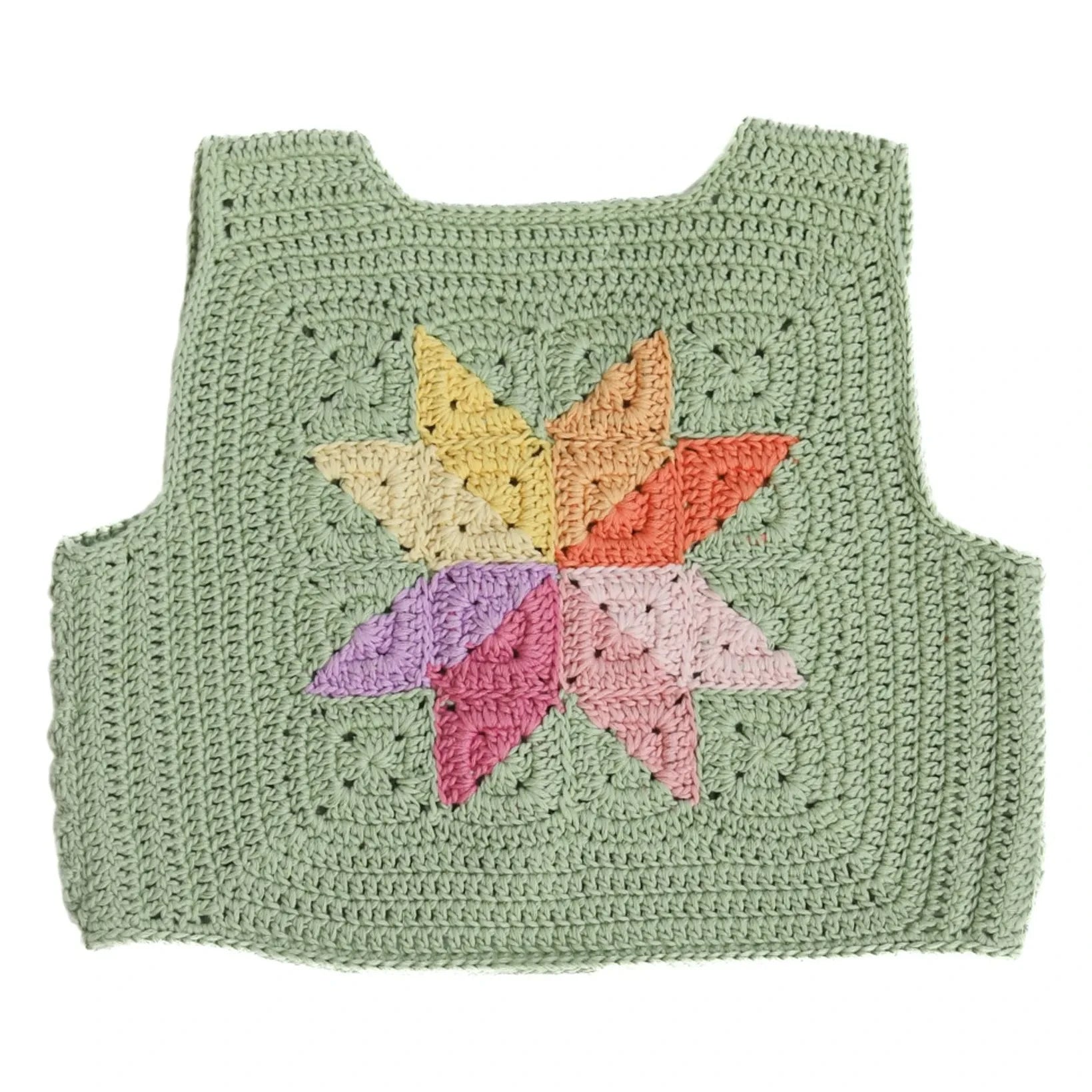 Kalinka - Ärmellose Sahara Strickweste | Grün