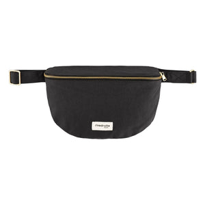 rivedroite - Custine Gürteltasche aus gewachstem Canvas | Schwarz