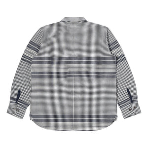 Universal Works - Hemd | Navy - Gebrochenes Weiß
