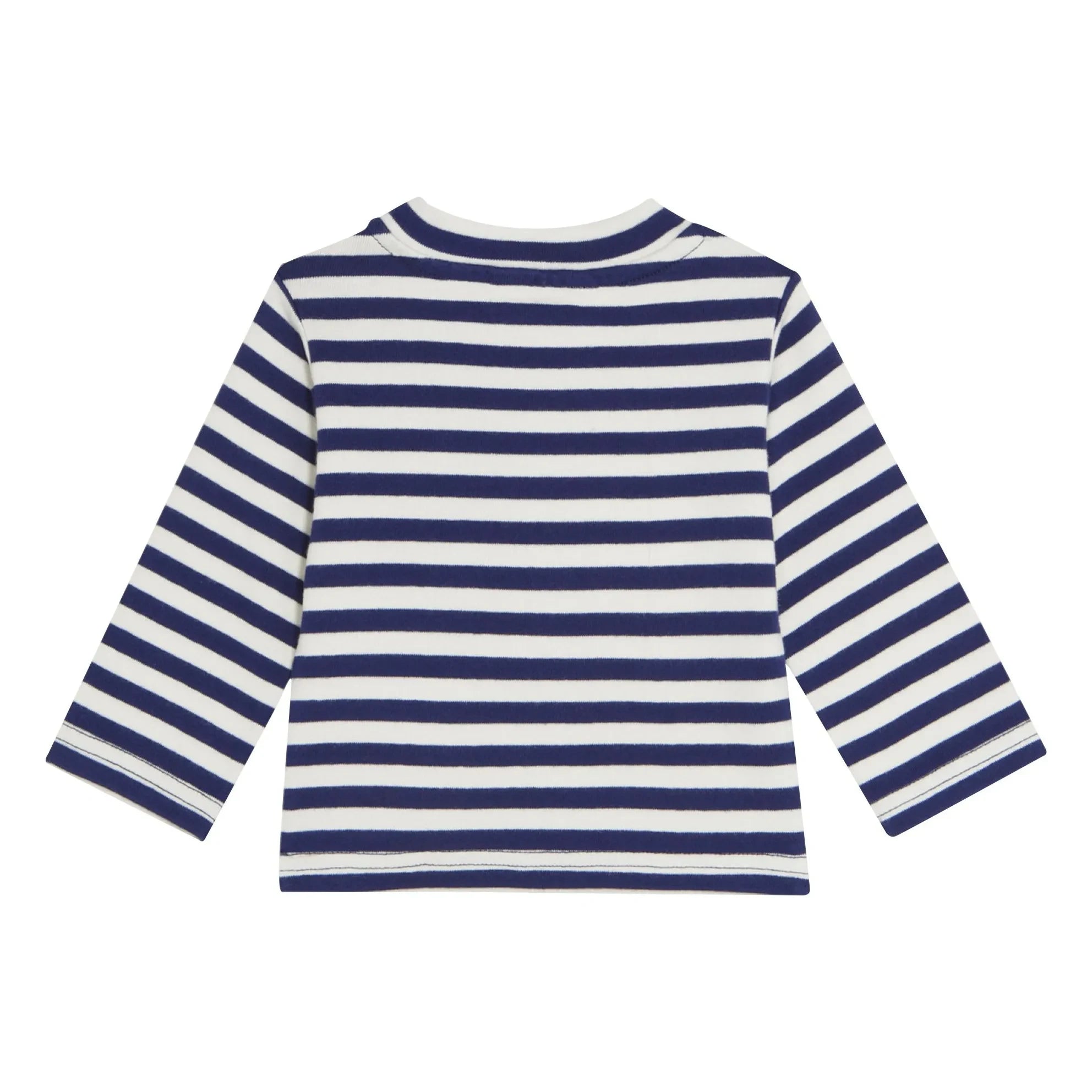 The Campamento - Gestreiftes T-Shirt mit Smiley | Blau