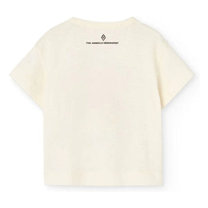 The Animals Observatory - Pangolin T-Shirt Chick Bio-Baumwolle | Weiß
