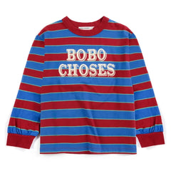 Bobo Choses - Çizgili Bobo Choses Tişört | Mavi