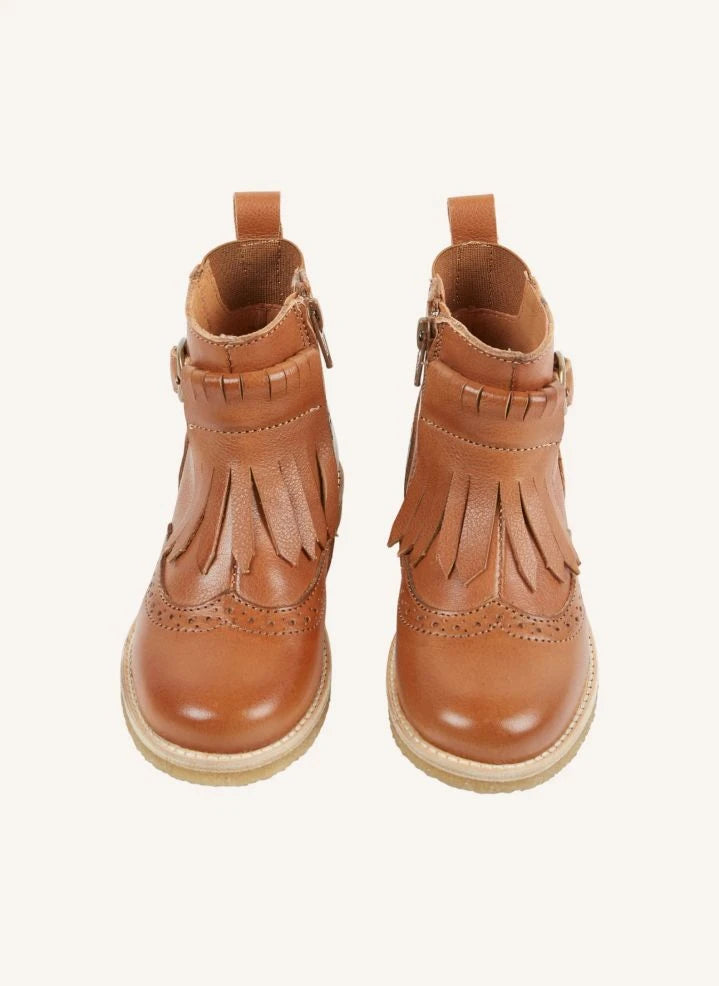Emile et Ida - Stiefeletten mit Fransen | Braun