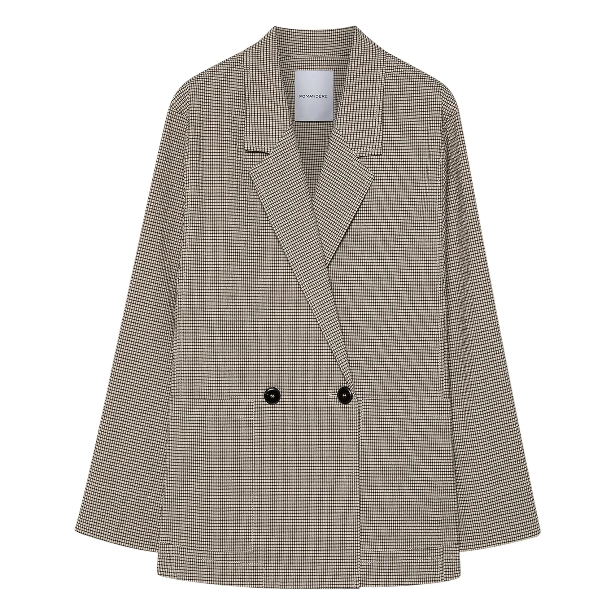 Pomandère - Karierte Baumwolljacke | Creme