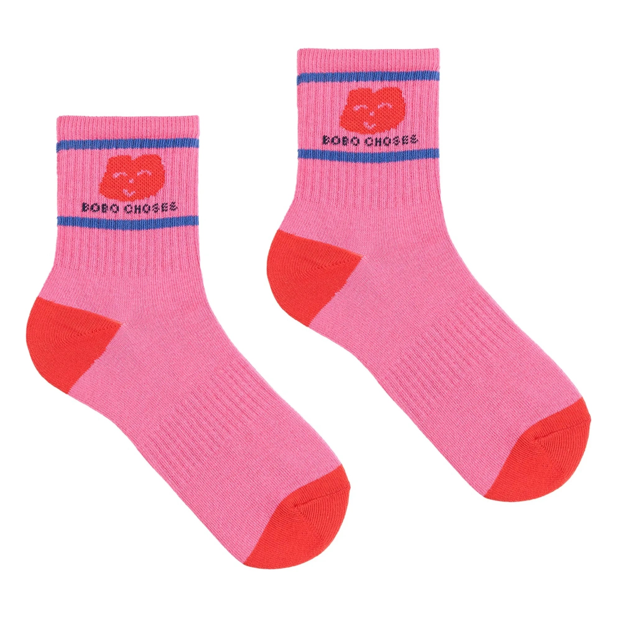Bobo Choses - Bio-Baumwoll-Herz-Socken | Fuchsia