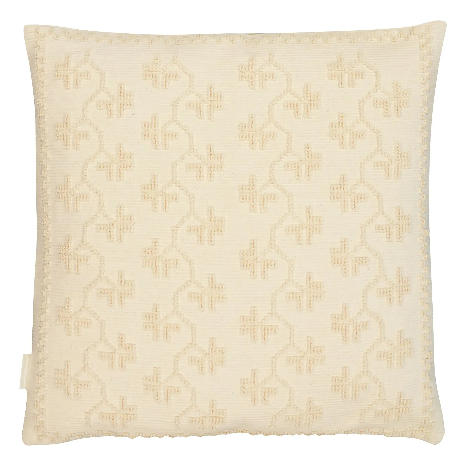 House of Capricorn - Mafalda beidseitig besticktes Kissen | Ecru