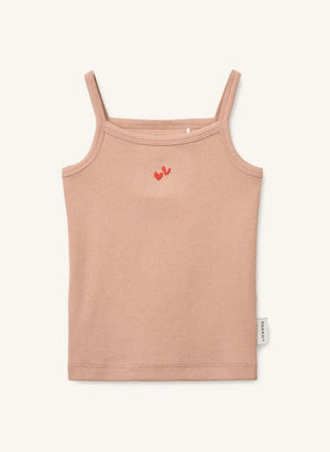 Liewood - 2er Set Naomi Leoparden Organische Baumwoll-Ripp-Tops | Hellrosa