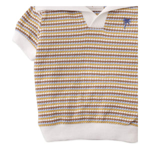 Gingersnaps - Gestreiftes Polo-Shirt Nicholas | Weiß