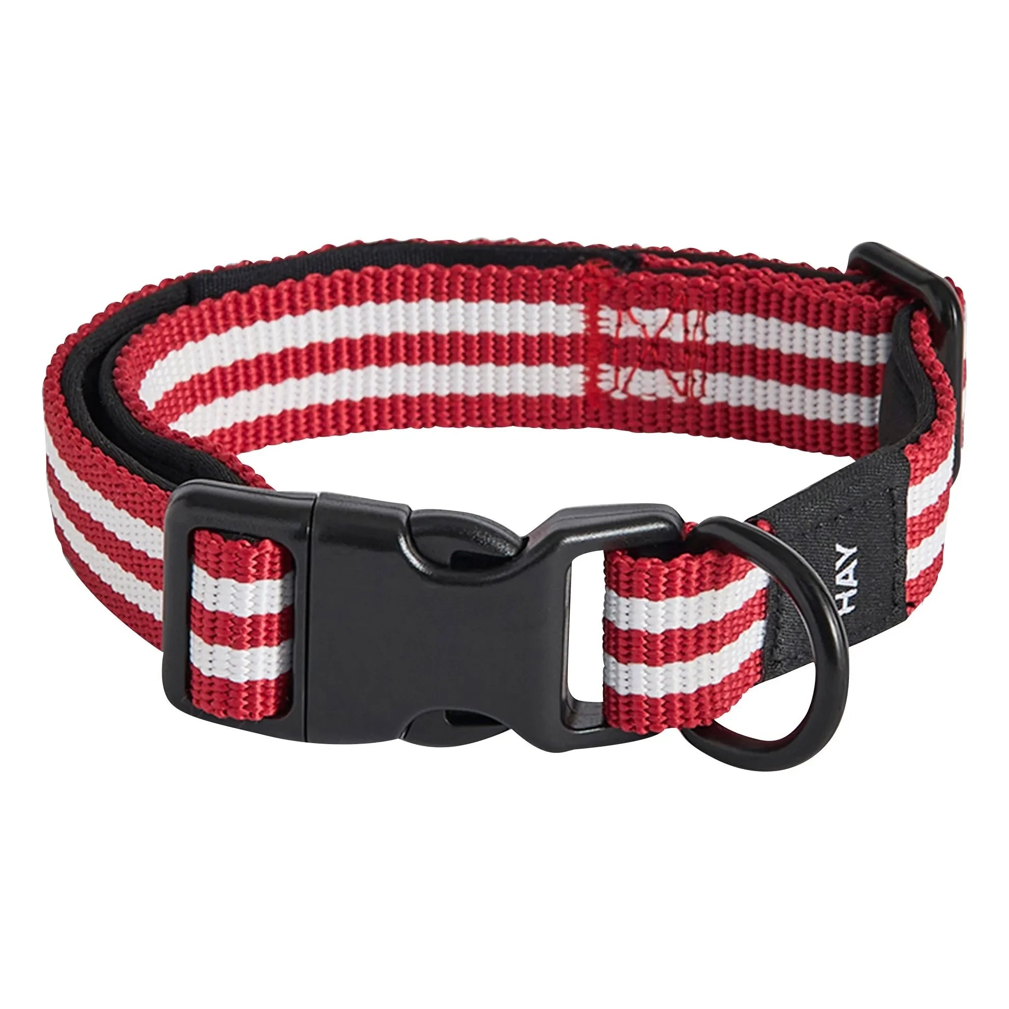 Hay - Rote gestreifte Hundehalsband