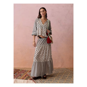 Boteh - Levante Bluse | Grau